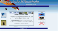 Desktop Screenshot of flugschule-mittelrhein.de