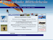 Tablet Screenshot of flugschule-mittelrhein.de